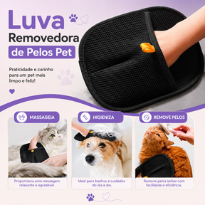 Luva Removedora de Pelos Pet
