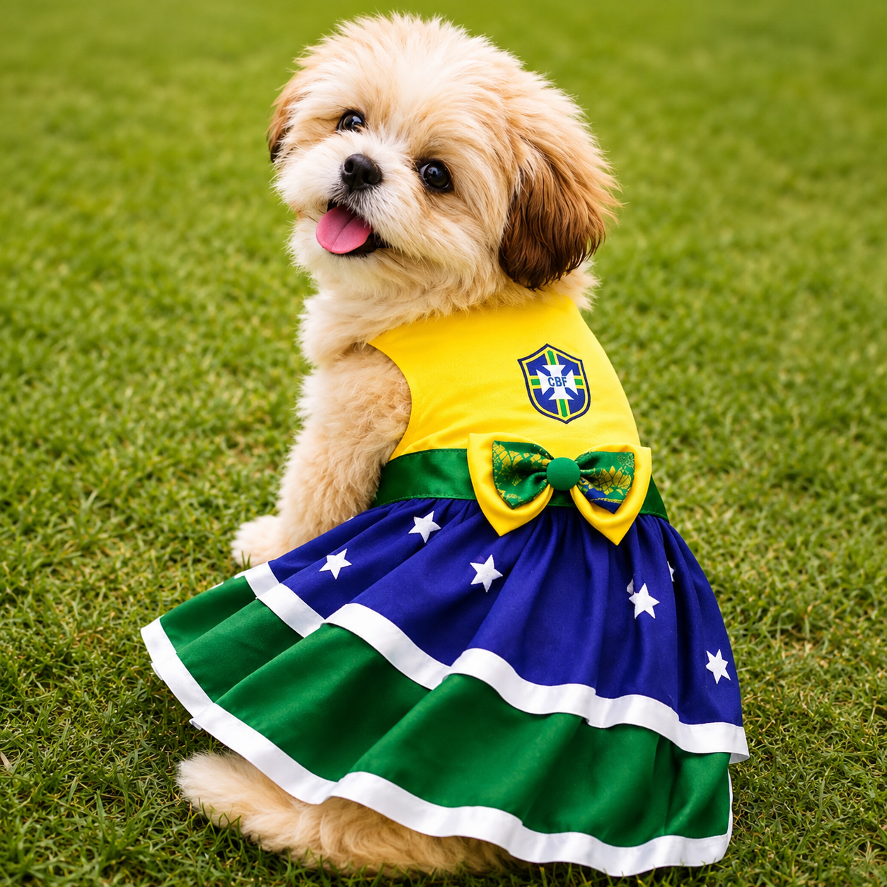 Roupa Temática Brasil para Pet