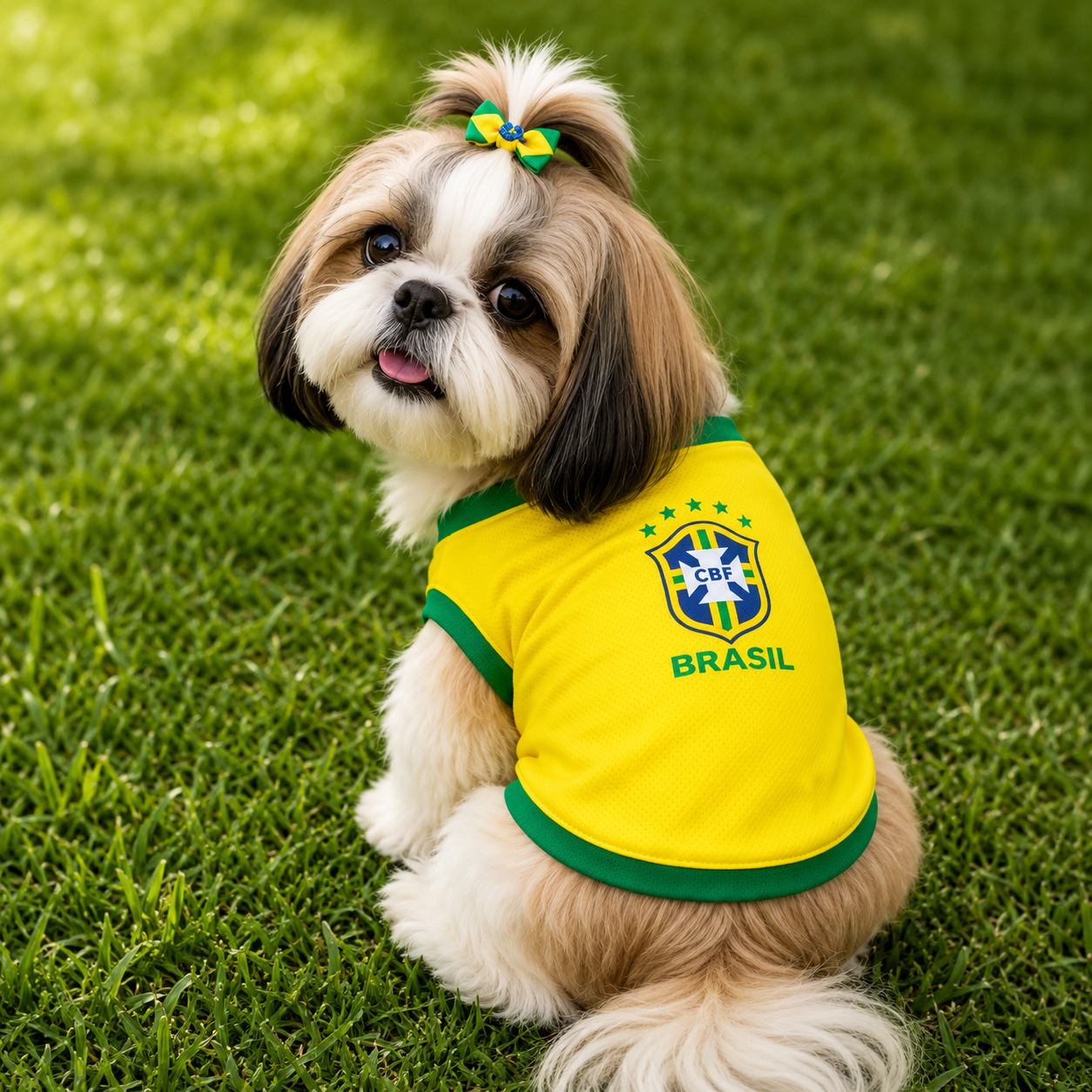 Roupa Temática Brasil para Pet