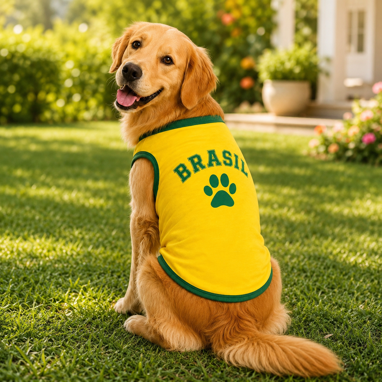 Roupa Temática Brasil para Pet