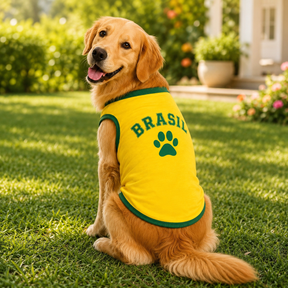 Roupa Temática Brasil para Pet