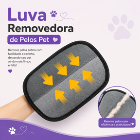 Luva Removedora de Pelos Pet