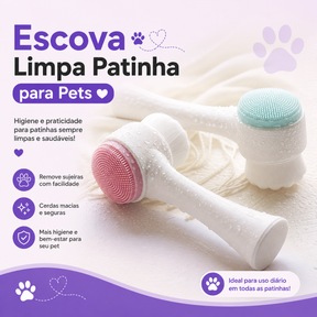 Escova Limpa Patinha para Pets