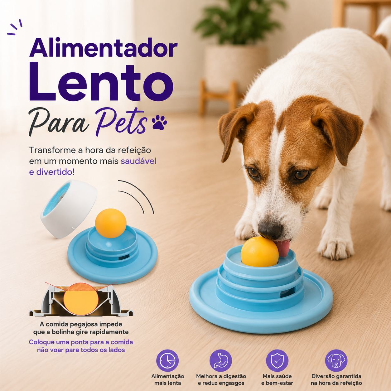 Alimentador Lento Para Pets