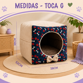 Toca pet confort luxo 3 em 1 para Cães e Gatos