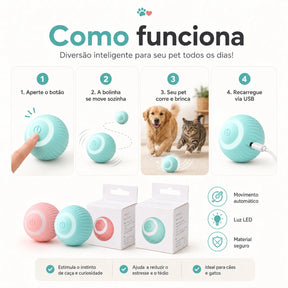 Bola Inteligente para Pets - Diversão Garantida