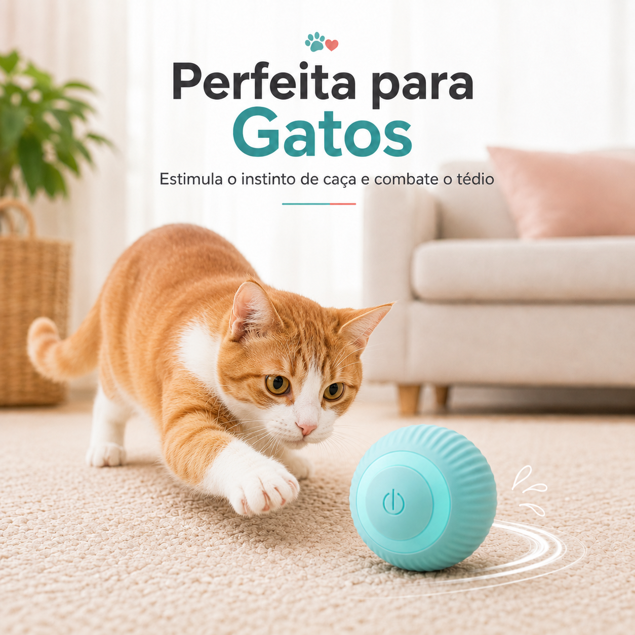 Bola Inteligente para Pets - Diversão Garantida