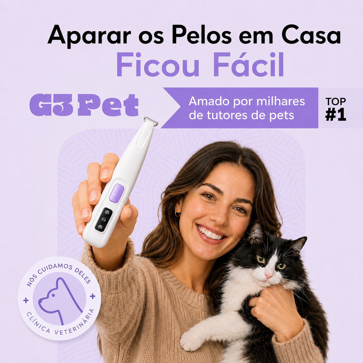AparaPatas Precision™ | Aparador de Pelos para Pets