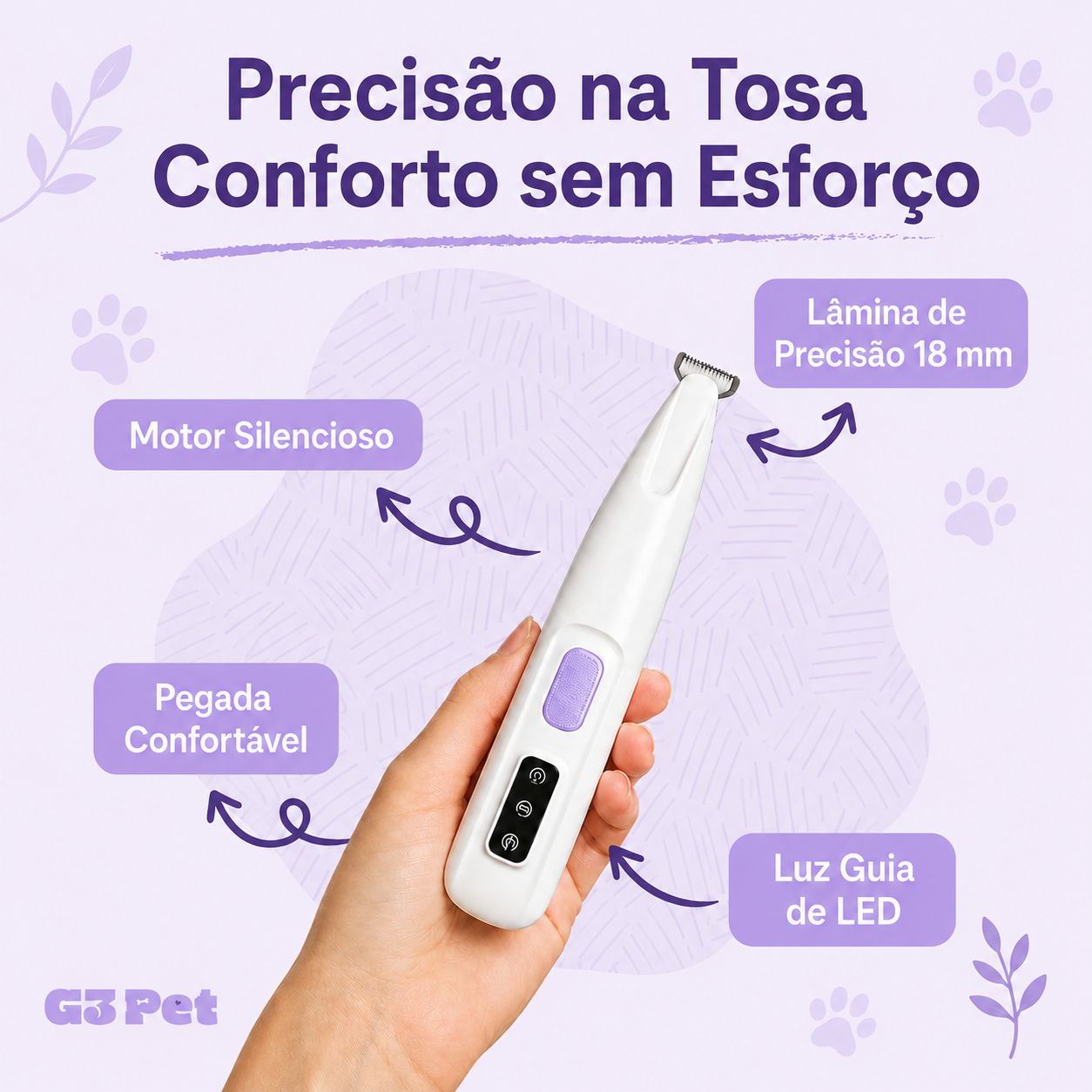 AparaPatas Precision™ | Aparador de Pelos para Pets