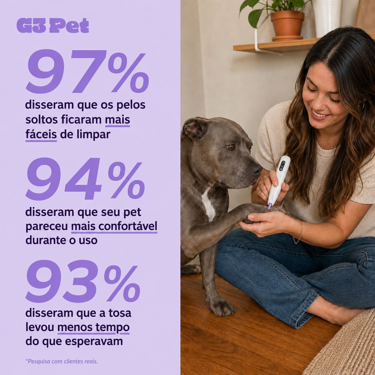 AparaPatas Precision™ | Aparador de Pelos para Pets
