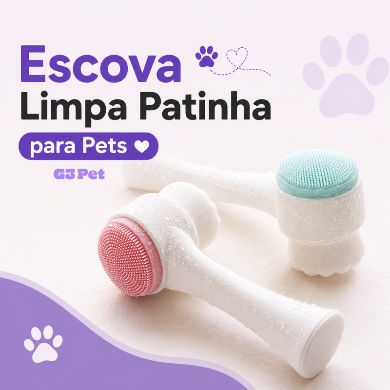 Escova Limpa Patinha para Pets