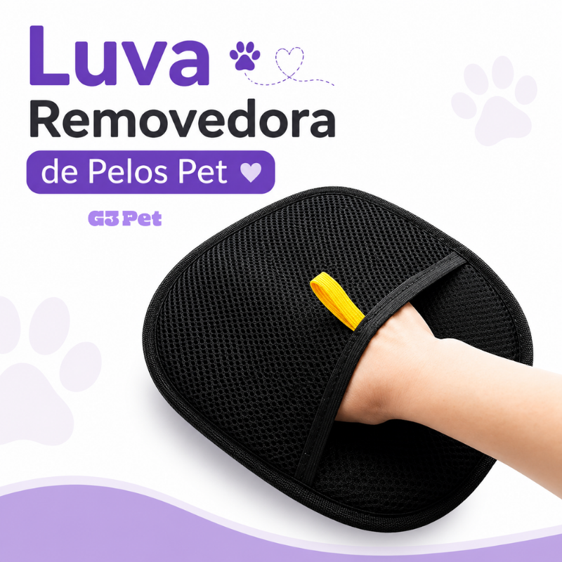 Luva Removedora de Pelos Pet