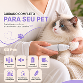 GroomPro 4 em 1™ | Kit Máquina de Tosa Recarregável para Pets