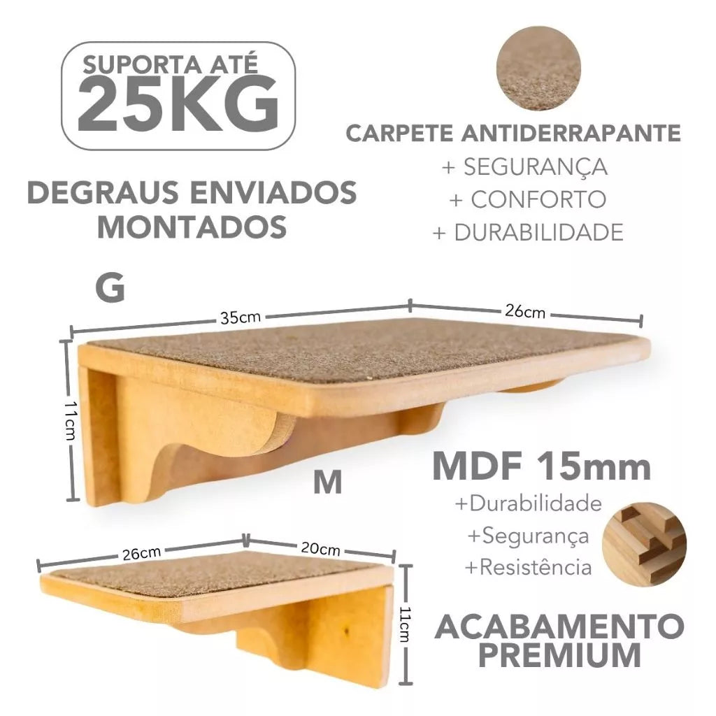 Playground de Parede para Gatos